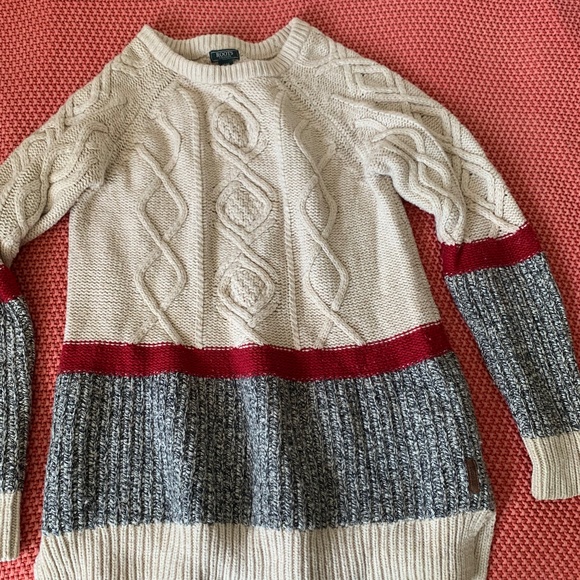 Roots | Women's medium/large | Cotton/wool blend cable knit cabin sweater - Picture 1 of 10